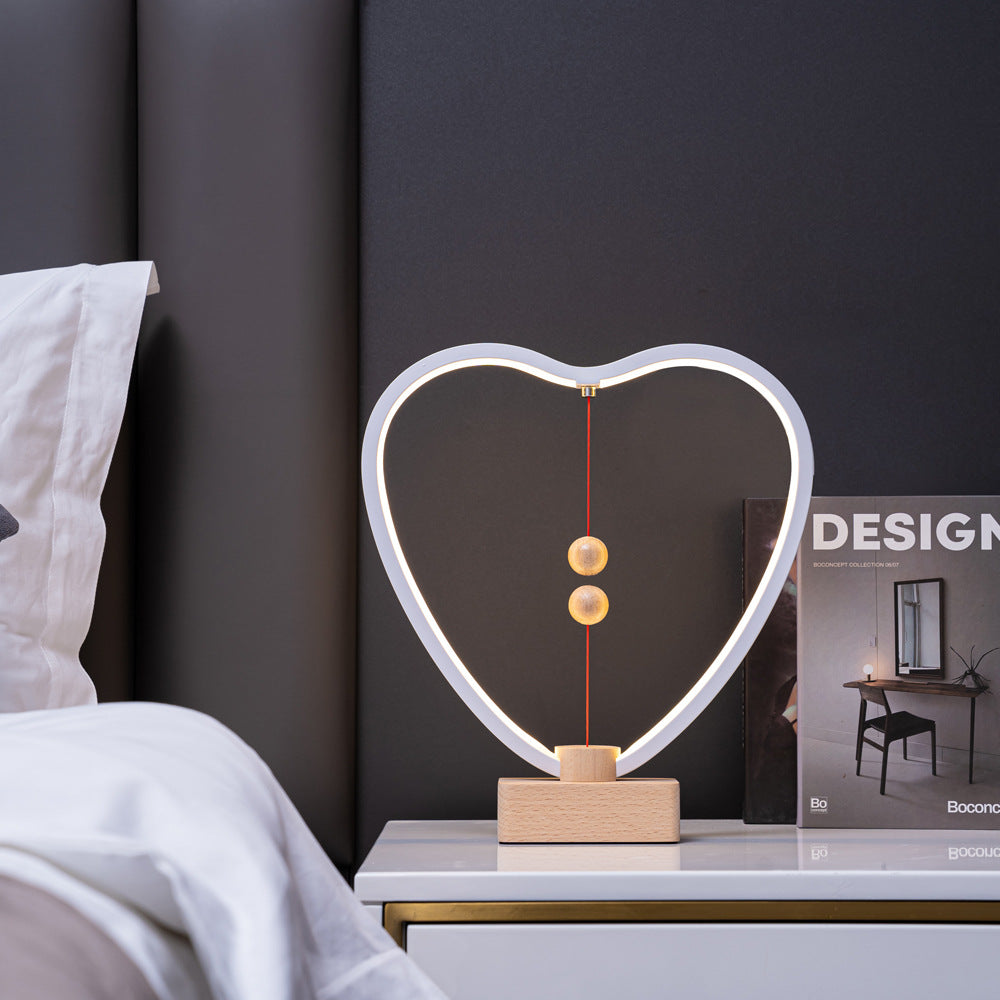 Heart Shaped Magnetic Table Lamp